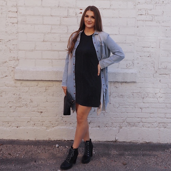 NWT Black t-shirt dress - Picture 9 of 9